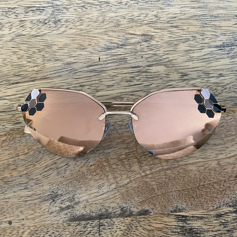 Bvlgari sunglasses in rose gold